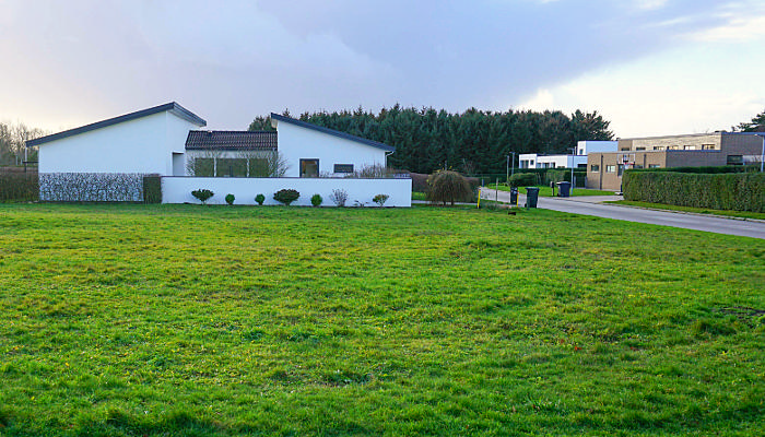 Boligkvarter med moderne parcelhuse